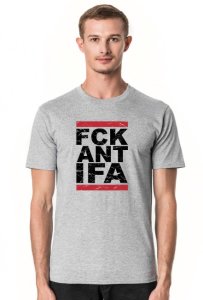 Koszulka męska fck antifa - dla przeciwników faszystowskiej organizacji antifa