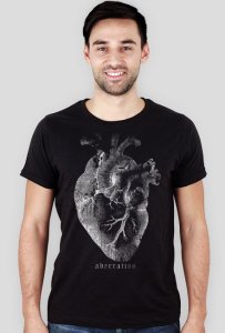 Koszulka męska slim - heart
