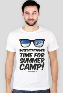Koszulka męska (slim) - time for summer camp!