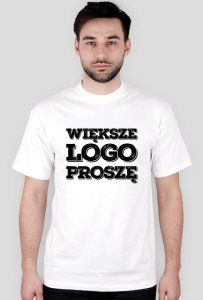 Dziwneumniedziala - Koszulka - wieksze logo proszę - koszulki informatyczne, koszulki dla programisty i informatyka - dz