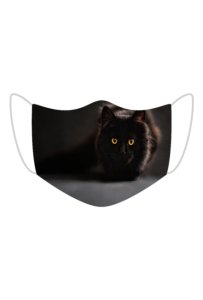 Pomysl-prezent - Maseczka ochronna czarny kot