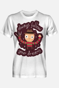Męski t-shirt follow your dreams