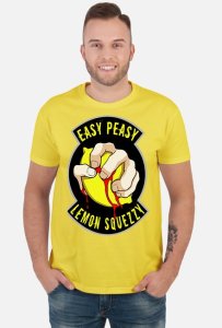 T-shirt męski easy peasy lemon squezy