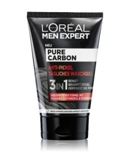 L'Oréal Men Expert Pure Carbon Anti-Pickel Tägliches Waschgel für jugendliche Männerhaut żel oczyszczający  100 ml