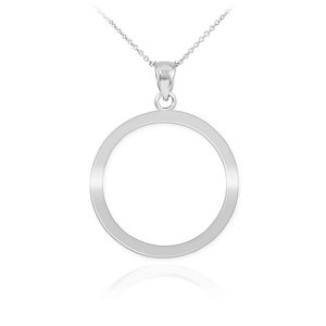 Circle of Life Karma Pendant Necklace in 9ct White Gold