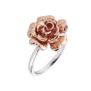 Flower Ring in 9ct White Gold