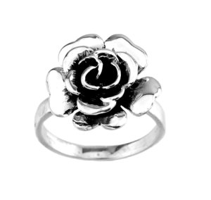 Flower Ring in Sterling Silver