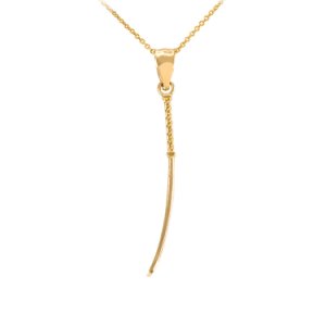Gold Boutique - Japanese katana short sword pendant necklace in 9ct gold