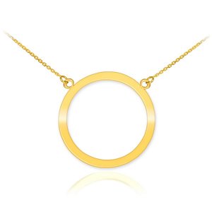 Karma Circle of Life Pendant Necklace in 9ct Gold