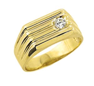 Men's 0.2ct Diamond Ring in 9ct Gold