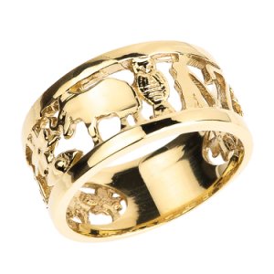 Unisex Lucky Ring in 9ct Gold
