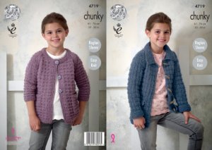 Jackets in King Cole New Magnum Chunky (4719)