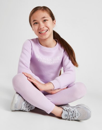 McKenzie Conjunto Sweatshirt/Leggings Girls' Mini Essential  para Criança - Roxo - Kids, Roxo
