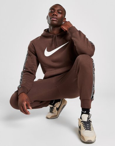 Nike Camisola com Capuz Repeat Fleece Overhead - Castanho - Mens, Castanho