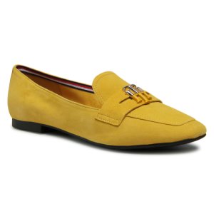 Lords Schuhe TOMMY HILFIGER - Essential Hardware Loafer FW0FW05645 Tuscan Yellow ZFZ