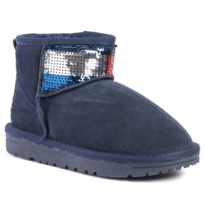 Schuhe TOMMY HILFIGER - Fur Boot T3A6-30471-0737 D Blue 800