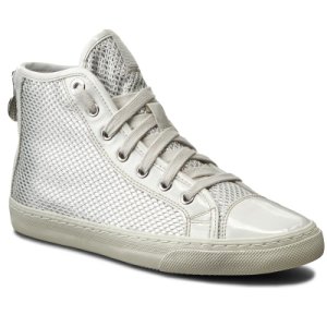 Sneakers GEOX - D N.Club E D5458E 0GNHH C1661 Ecri/Stazony Biały