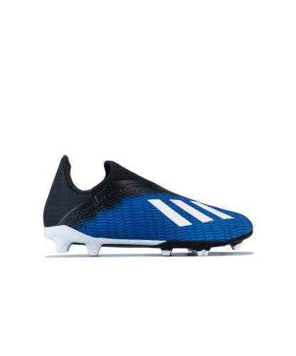 Adidas Boys Boy's adidas Junior X 19.3 FG Football Boots in Royal Blue - Size 5.5