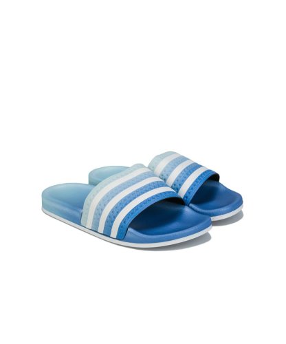 Adidas Womenss adidas Adilette Slide Sandals in Blue Textile - Size 6