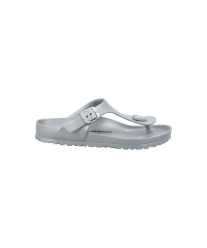 Birkenstock Womens Gizeh Metallic Silver Sandal - Size EU 41