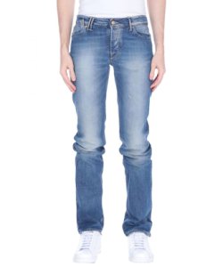 Cycle Mens Blue Cotton Straight Leg Jeans - Size 26