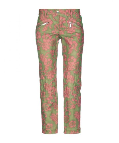 Dsquared2 Womens Green Floral Design Tapered Leg Trousers - Size 6