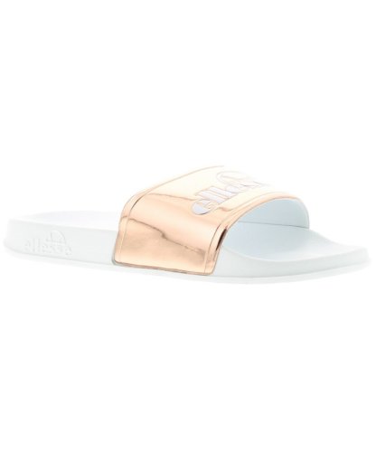 Ellesse Womens Ladies Slip On Sliders Moulded Footbed Perfect For The Poolside - White - Size 2