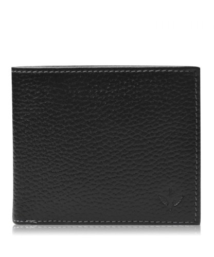 Firetrap Mens Luxe Wallet - Black Leather - One Size