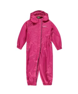 Gelert Baby Unisex Waterproof Shower Suit Hood Zip Top - Pink - Size 18-24M