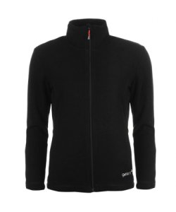 Gelert Womens Ladies Ottawa Fleece Jacket Long Sleeve High Neck Zip Fastening - Black - Size 8
