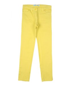 Silvian Heach Girls TROUSERS Girl Dolls By Yellow Cotton - Size 7-8Y