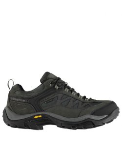 Karrimor Mens Aspen Low Walking Shoes Trekking Hiking Waterproof Trainers - Charcoal Leather - Size 7