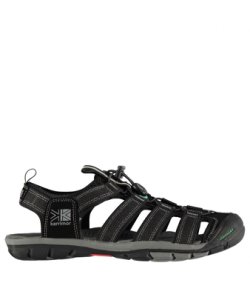 Karrimor Mens Ithaca Walking Sandals Shoes Lace Up Hiking Trekking - Black Textile - Size 8