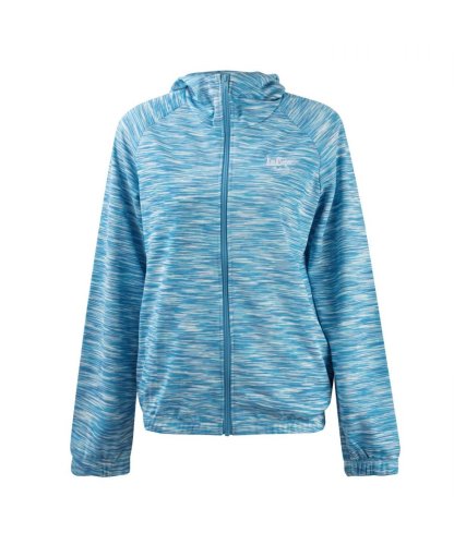 Lee Cooper Womens Women Track Hoody Full Zip Elasticated Casual Sweatshirt Pullover Top - Blue - Size 8