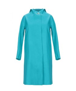 Mackintosh Womens Turquoise Cotton Hooded Coat - Size 10