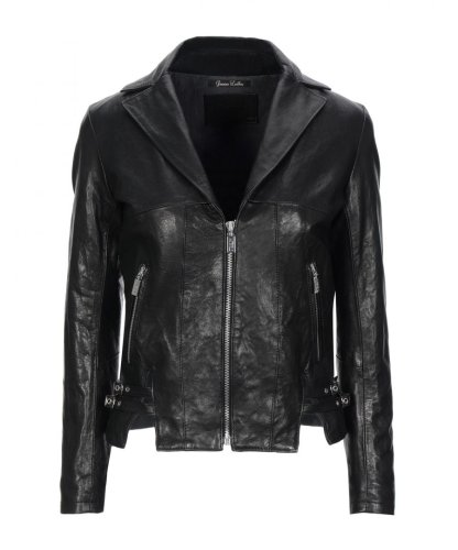 Masterpelle Womens Black Nappa Leather Jacket - Size 12
