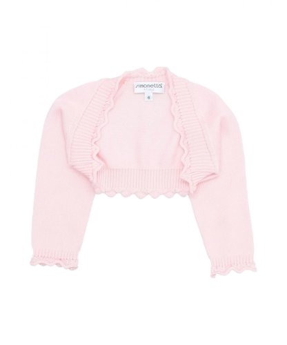 Simonetta Girls KNITWEAR Girl Tiny Light pink Cotton - Size 6-12M