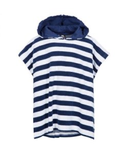 Trespass Boys Childrens/Kids Oarfish Hooded Towelling Robe - Navy Synthetic Size One