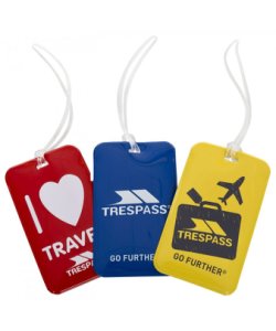 Trespass Unisex Traveltrio Luggage Tags (Pack Of 3) - Multicolour Synthetic Size One
