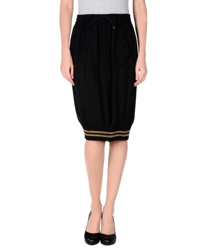 Vivienne Westwood Womens Anglomania Knee Length Pleated Skirt - Black - Size 6