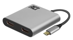ACT USB-C HDMI Dualer Monitor MST Female Adapter 4K AC7012