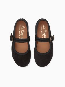 Black Girl Suede Mary Janes