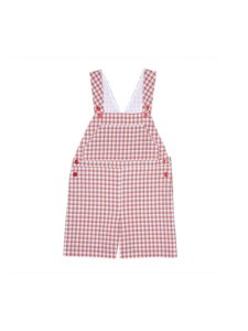 Blue And Red Check Tico Dungarees