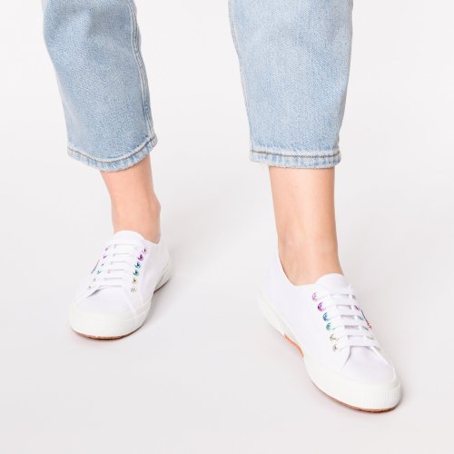 SUPERGA Sneakers low '2750 Cotw Coleyelets'  white / mixed colours