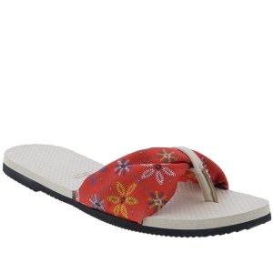 Chinelo Havaianas You St Tropez Floral Bege