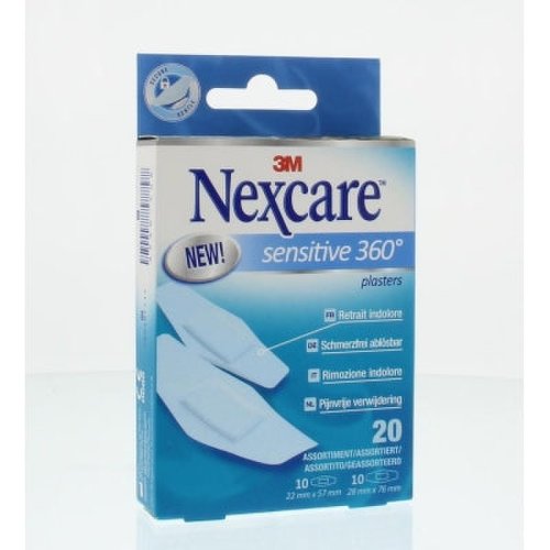 Nexcare Nexcare sensitive 360 graden pleister 20 Stuks