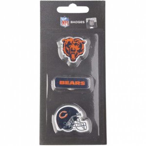 Chicago Bears NFL Metalowe przypinki 3 szt. BDNFL3PKCB