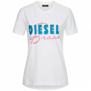 Diesel T-Sily-C2 Kobiety T-shirt 00SYGW 0LAKY 100