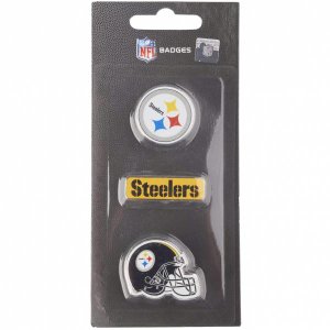 Pittsburgh Steelers NFL Metalowe przypinki 3 szt. BDNFL3PKPS