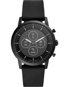 Fossil Smartwatch COLLIDER HYBRID SMARTWATCH HR FTW7010, zwart, voor Heren, 4013496088410, EAN: FTW7010